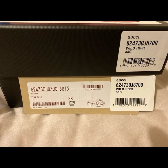 Gucci mules wild rose size 38 authentic. - Picture 6 of 9